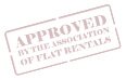 Approved by the association of flat rental